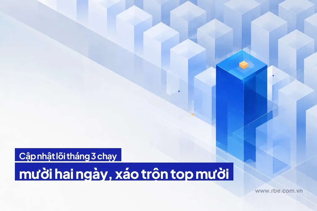 Cập nhật lõi tháng 3/2026 chạy mười hai ngày, xáo trộn top mười