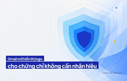 Gmail cho hiện logo với loại chứng chỉ không cần nhãn hiệu