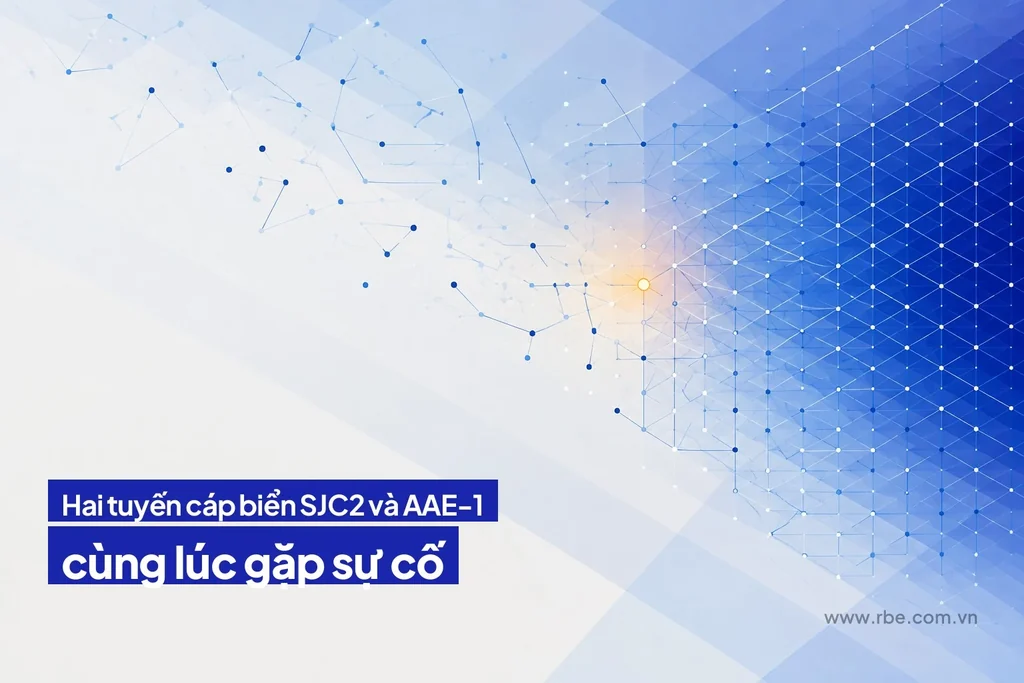 Ba tuyến cáp biển cùng hỏng, mất 30% dung lượng quốc tế