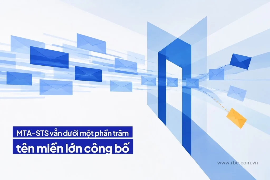 MTA-STS vẫn dưới một phần trăm tên miền lớn công bố