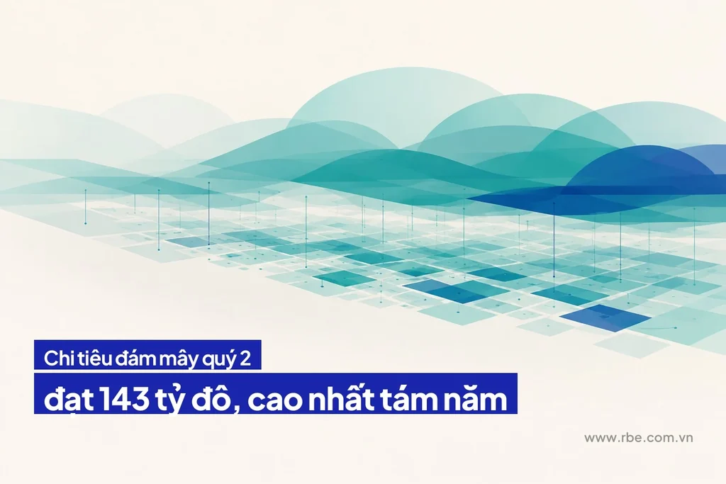 Chi tiêu hạ tầng đám mây quý 2/2026 đạt 143 tỷ đô, cao nhất tám năm
